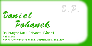 daniel pohanek business card